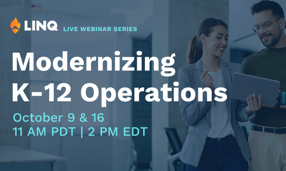 Optimizing k-12 operations Live Webinar Series