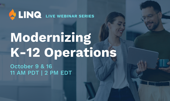 Optimizing k-12 operations Live Webinar Series